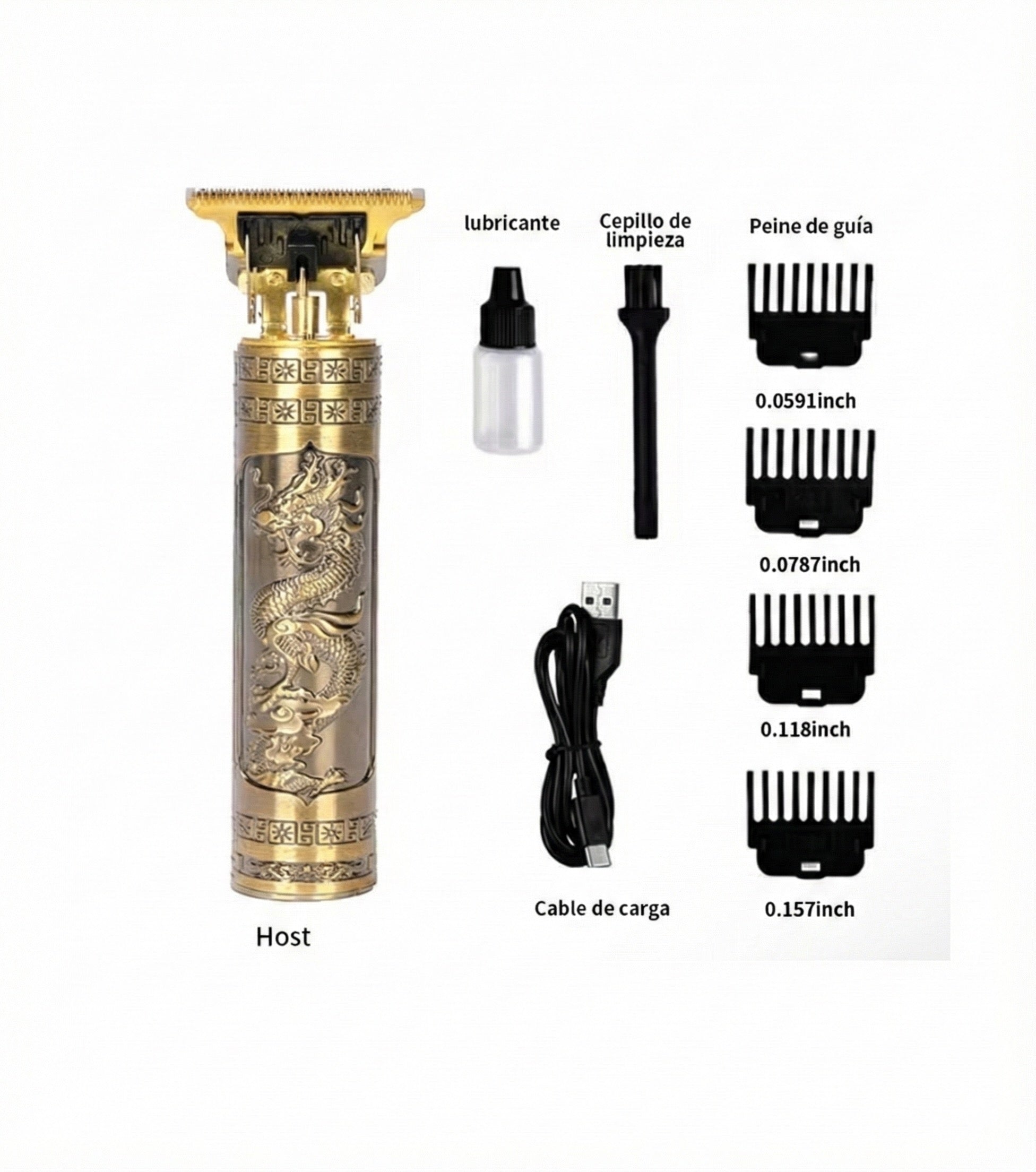 Cortadora de pelo eléctrica profesional para hombres,