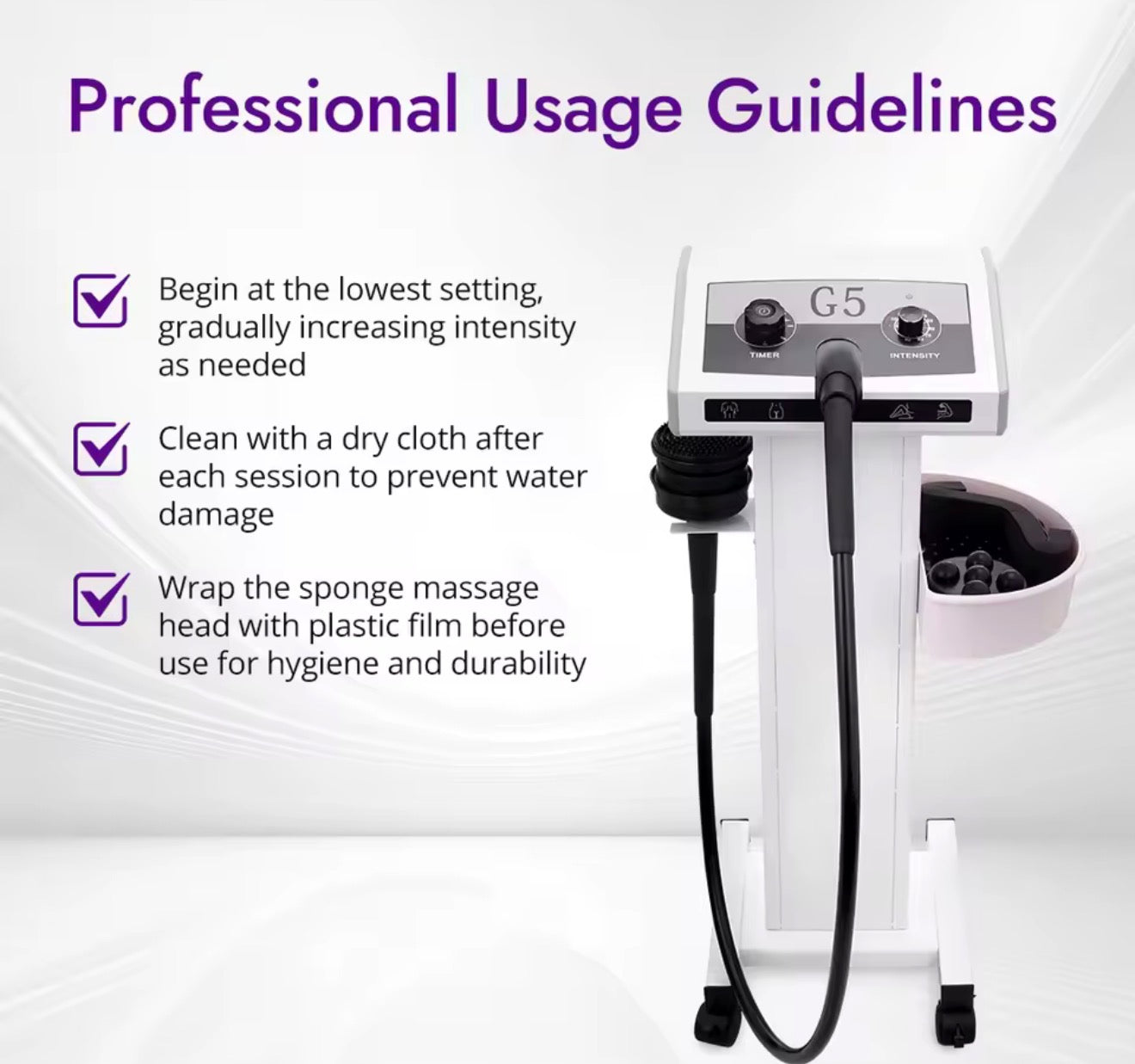 Máquina de Masaje G5 Corporal Profesional – 5 Cabezas Intercambiables