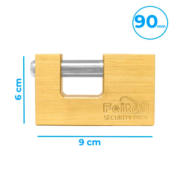 Candado De Laton 90Mm Para Cortina Metálica