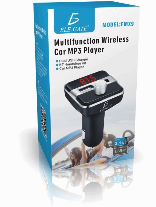 Bluetooth Transmisor Fm Auto Manos Libres Cargador Usb 3.0