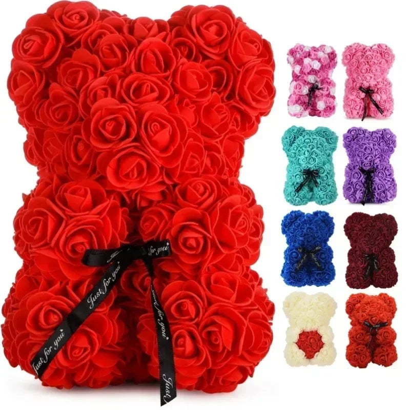 Rosa eterna Oso de peluche