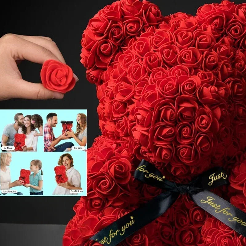 Rosa eterna Oso de peluche
