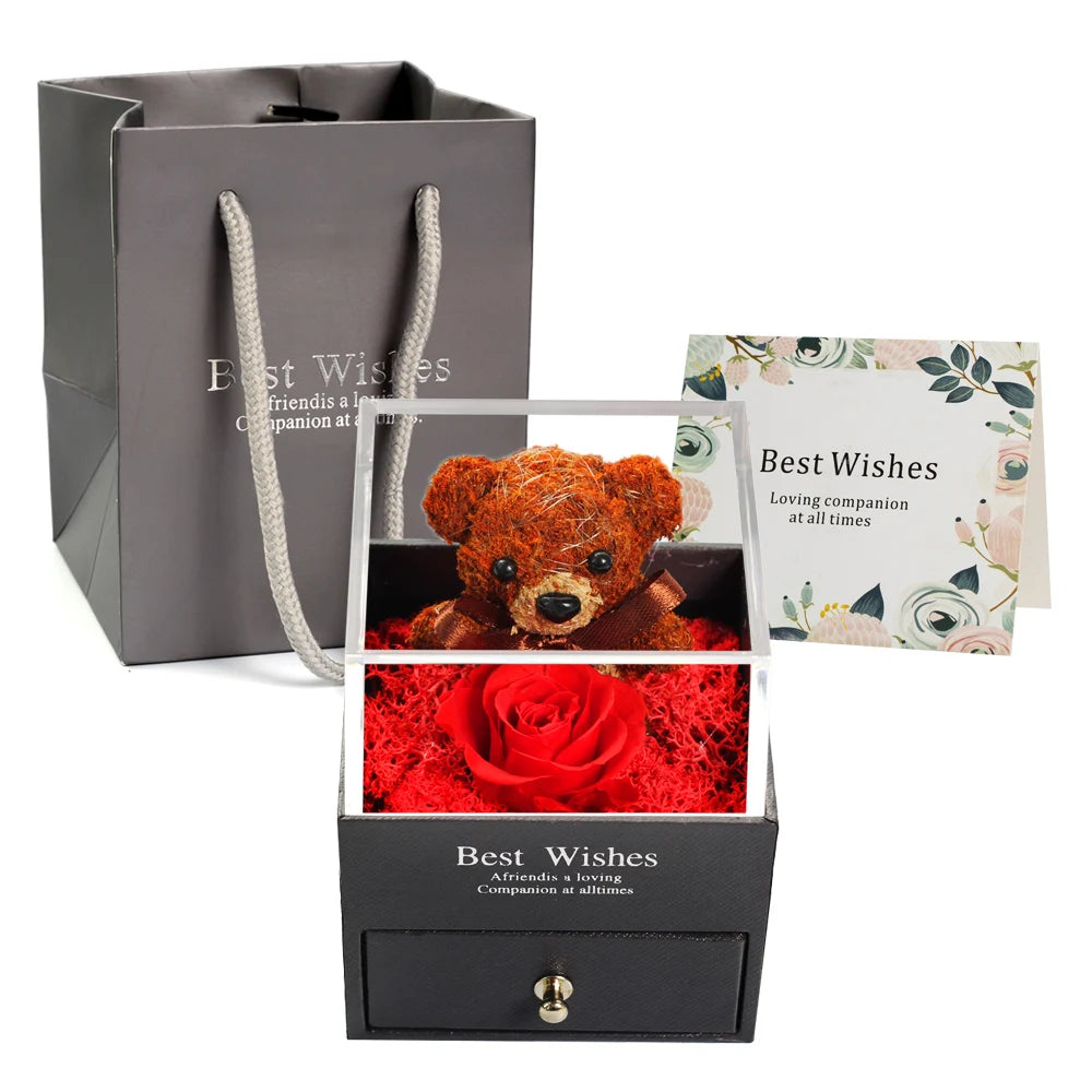 Flor de oso de musgo Real de peluche