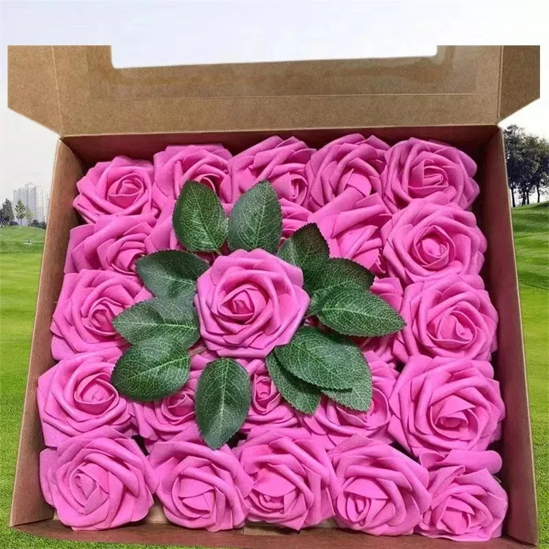 Flores artificiales de rosas