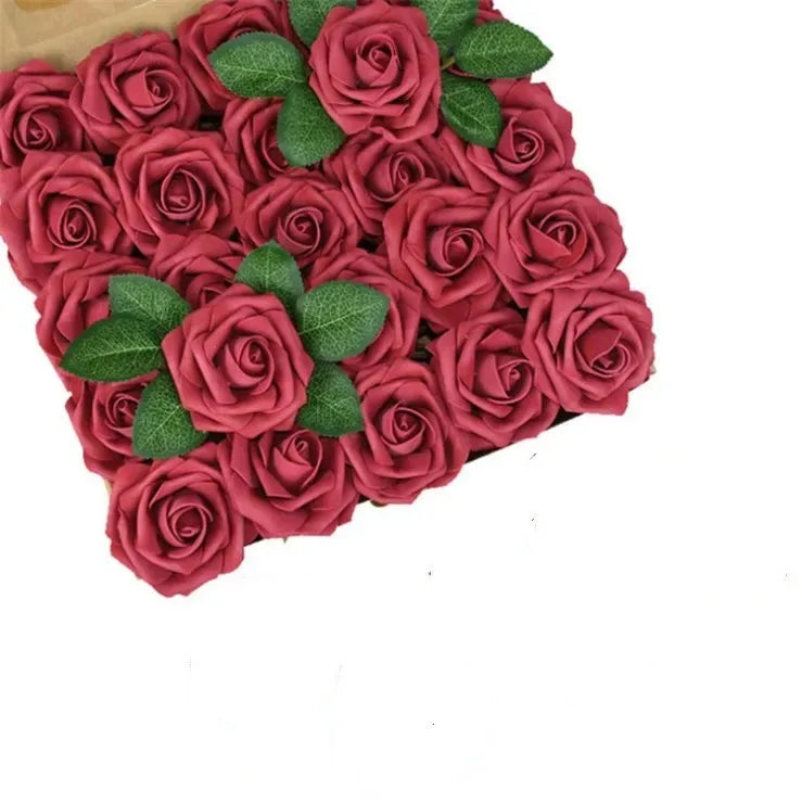 Flores artificiales de rosas