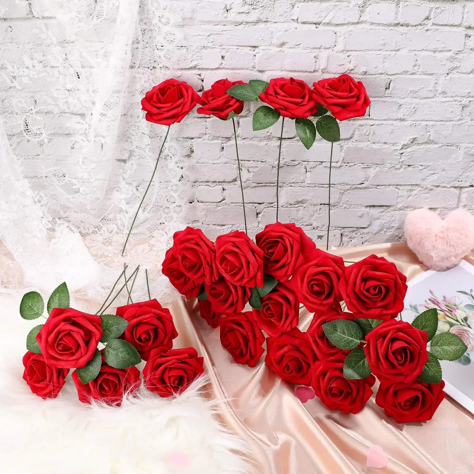 Flores artificiales de rosas