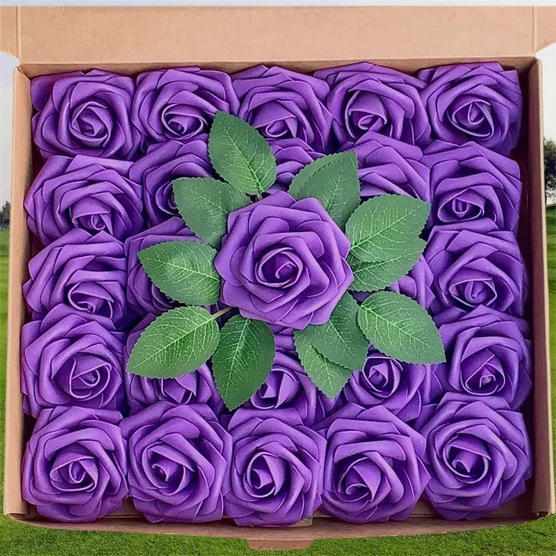 Flores artificiales de rosas