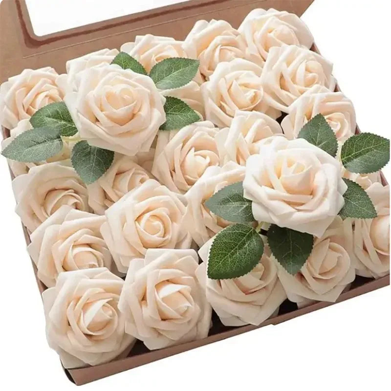 Flores artificiales de rosas