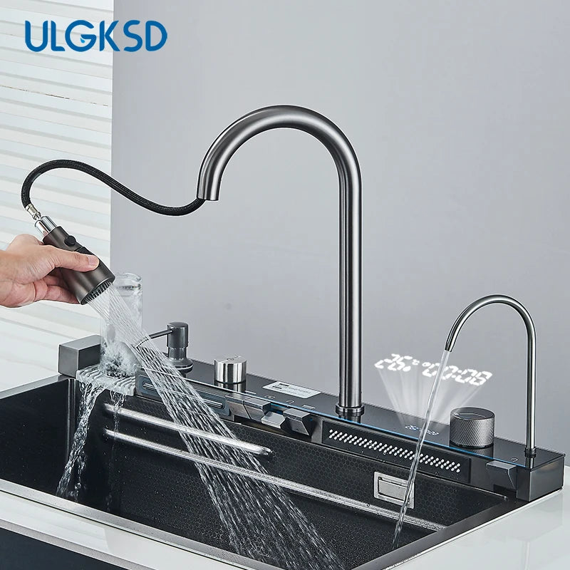 Fregadero de cocina de acero inoxidable 304