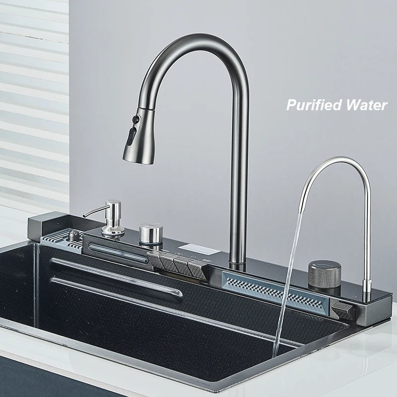 Fregadero de cocina de acero inoxidable 304