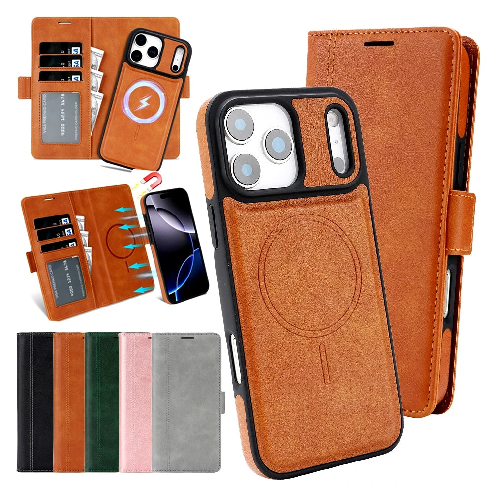 Funda magnética 2 en 1 para iPhone 17Air 17 Promax 16 Pro Max 15 Plus 14 13 12 16