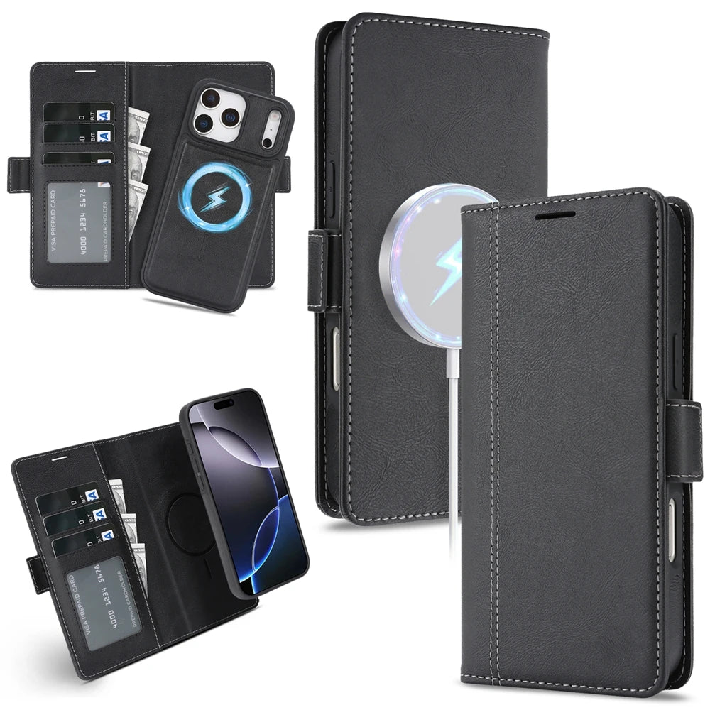 Funda magnética 2 en 1 para iPhone 17Air 17 Promax 16 Pro Max 15 Plus 14 13 12 16