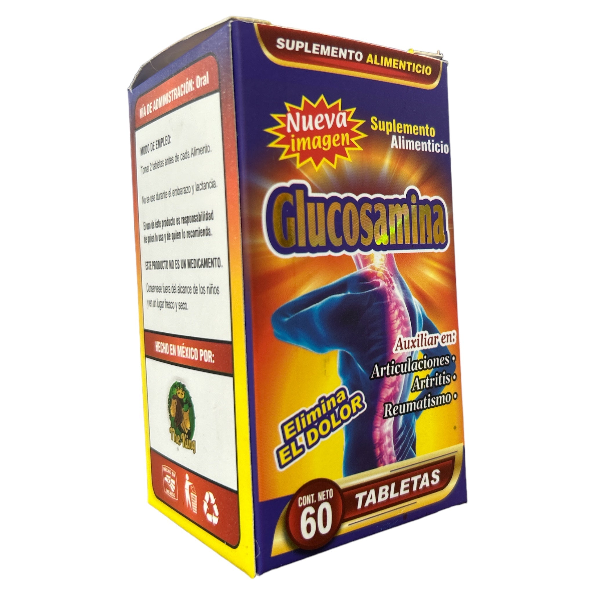 TAB GLUCOSAMINA C/60 DRAGON DORADO Y THE KING