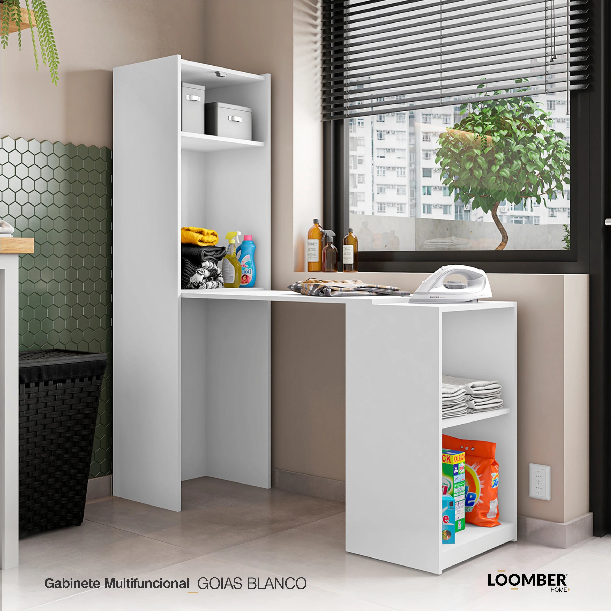 Gabinete Multifuncional Goias Blanco Loomber