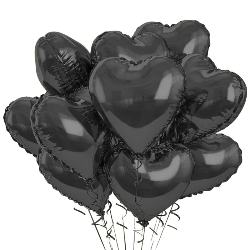 Globos inflables de helio con forma de corazón rojo 50 PC