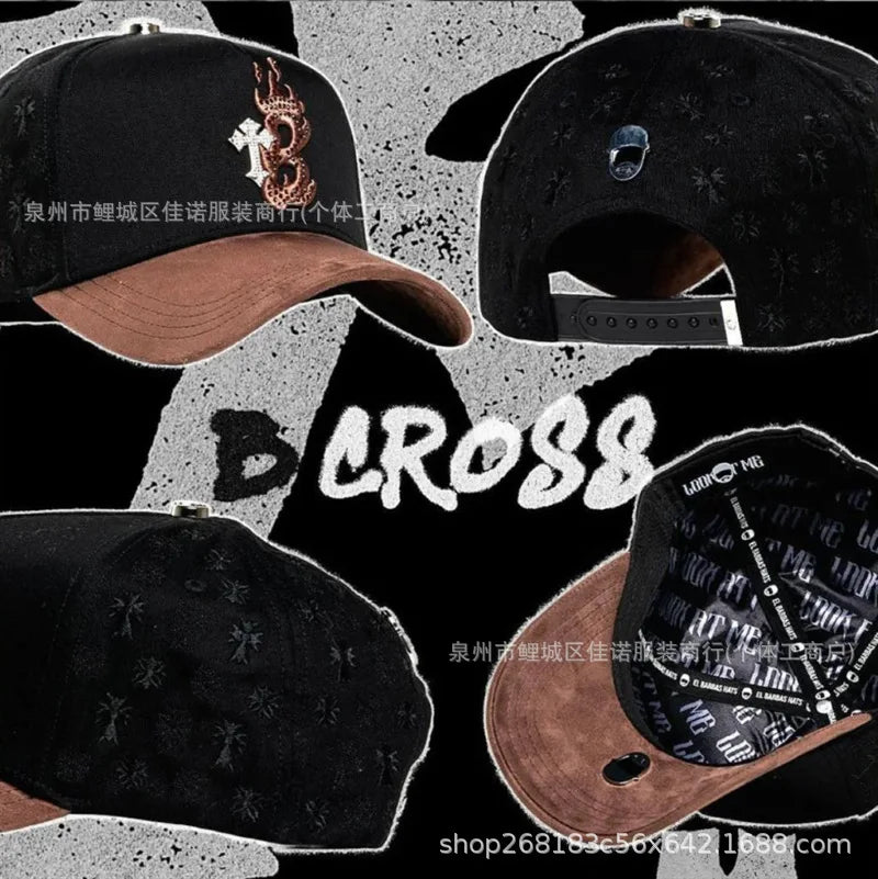 Gorra de Béisbol Ajustable DANDY con Bordado de Letras, Estilo Hip Hop, Moderna, Transpirable, con Protección Solar, Parte Superior Redonda y Flexible
