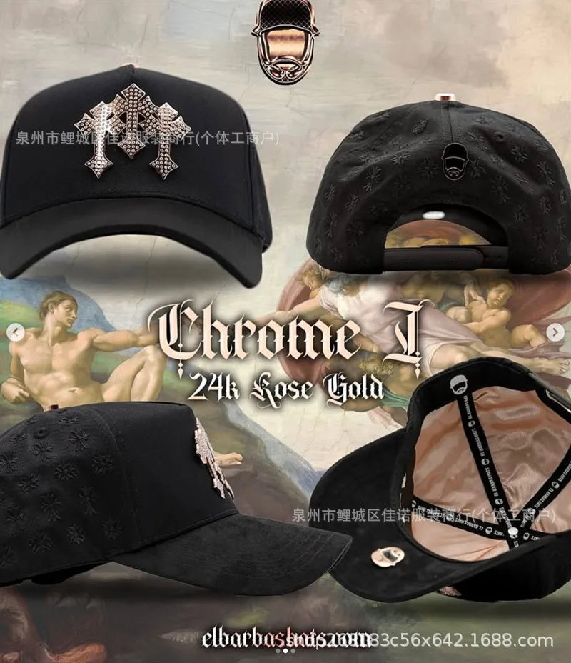 Gorra de Béisbol Ajustable DANDY con Bordado de Letras, Estilo Hip Hop, Moderna, Transpirable, con Protección Solar, Parte Superior Redonda y Flexible