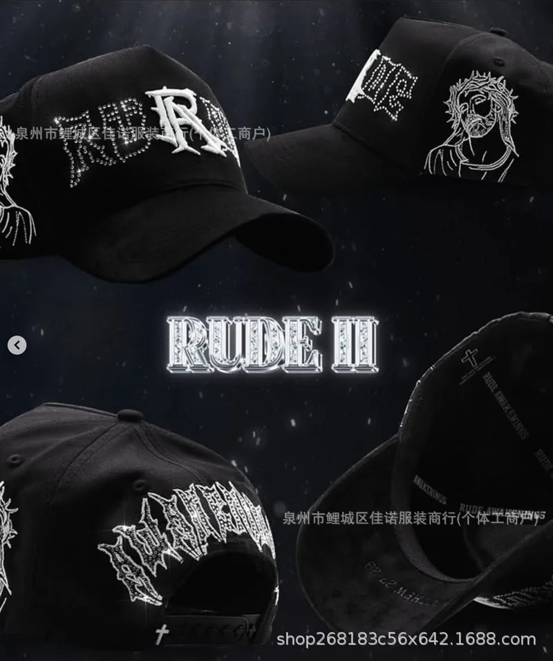 Gorra de Béisbol Ajustable DANDY con Bordado de Letras, Estilo Hip Hop, Moderna, Transpirable, con Protección Solar, Parte Superior Redonda y Flexible