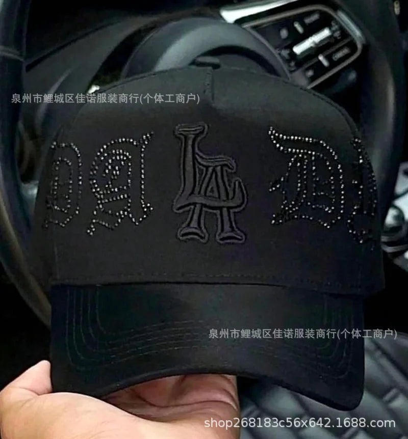 Gorra de Béisbol Ajustable DANDY con Bordado de Letras, Estilo Hip Hop, Moderna, Transpirable, con Protección Solar, Parte Superior Redonda y Flexible