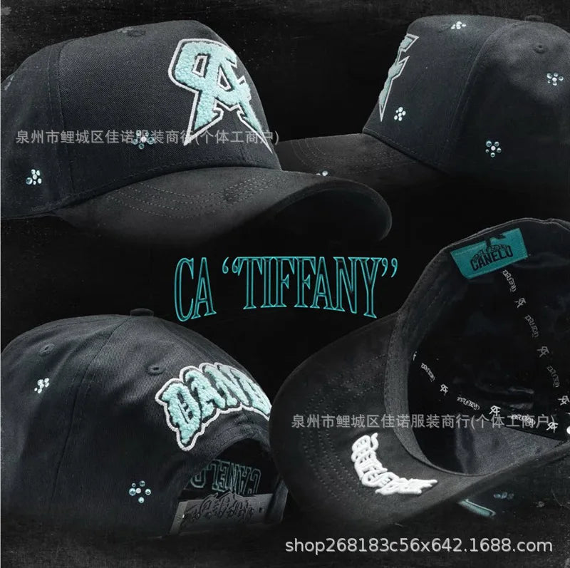 Gorra de Béisbol Ajustable DANDY con Bordado de Letras, Estilo Hip Hop, Moderna, Transpirable, con Protección Solar, Parte Superior Redonda y Flexible