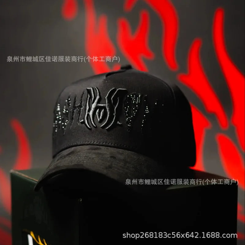 Gorra de Béisbol Ajustable DANDY con Bordado de Letras, Estilo Hip Hop, Moderna, Transpirable, con Protección Solar, Parte Superior Redonda y Flexible