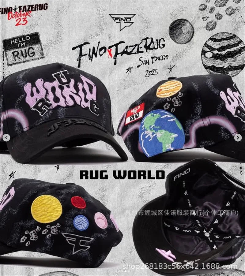 Gorra de Béisbol Ajustable DANDY con Bordado de Letras, Estilo Hip Hop, Moderna, Transpirable, con Protección Solar, Parte Superior Redonda y Flexible