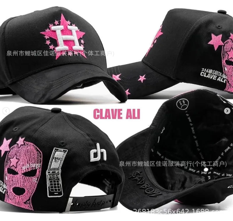 Gorra de Béisbol Ajustable DANDY con Bordado de Letras, Estilo Hip Hop, Moderna, Transpirable, con Protección Solar, Parte Superior Redonda y Flexible