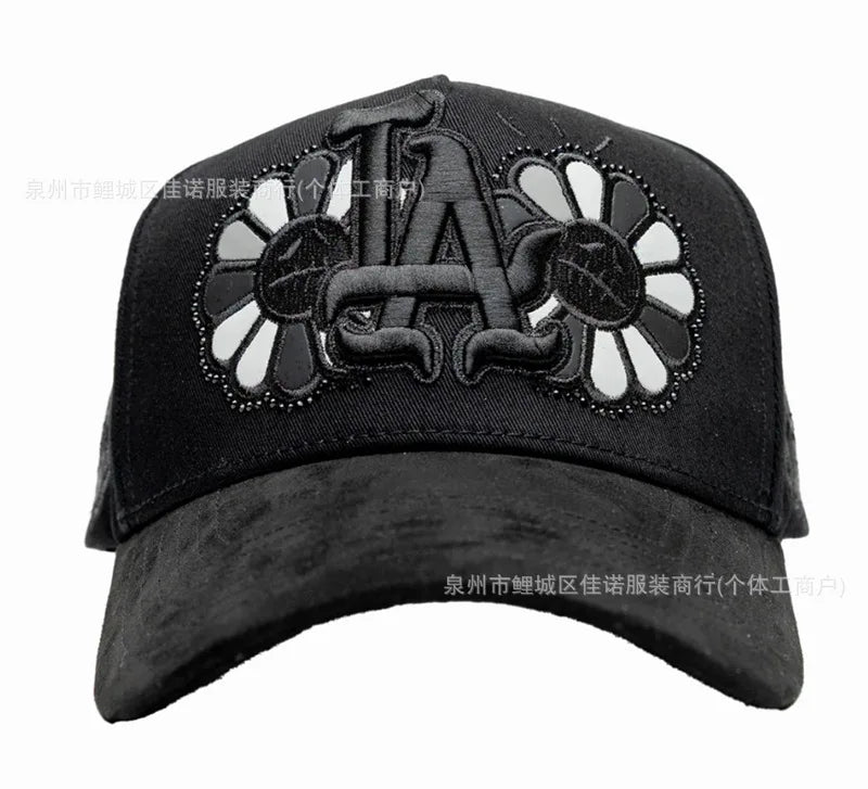 Gorra de Béisbol Ajustable DANDY con Bordado de Letras, Estilo Hip Hop, Moderna, Transpirable, con Protección Solar, Parte Superior Redonda y Flexible