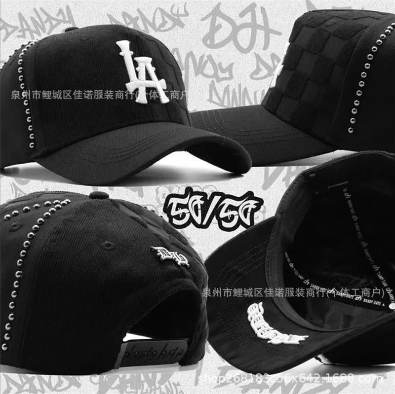 Gorra de Béisbol Ajustable DANDY con Bordado de Letras, Estilo Hip Hop, Moderna, Transpirable, con Protección Solar, Parte Superior Redonda y Flexible