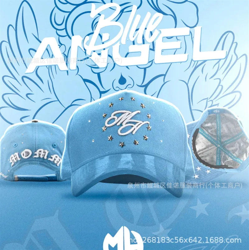 Gorra de Béisbol Ajustable DANDY con Bordado de Letras, Estilo Hip Hop, Moderna, Transpirable, con Protección Solar, Parte Superior Redonda y Flexible