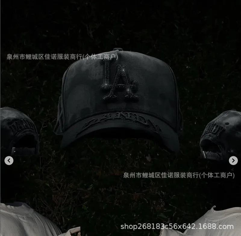 Gorra de Béisbol Ajustable DANDY con Bordado de Letras, Estilo Hip Hop, Moderna, Transpirable, con Protección Solar, Parte Superior Redonda y Flexible