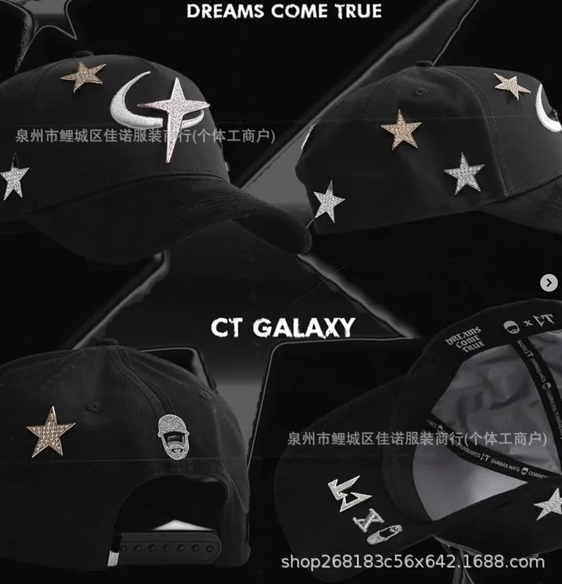 Gorra de Béisbol Ajustable DANDY con Bordado de Letras, Estilo Hip Hop, Moderna, Transpirable, con Protección Solar, Parte Superior Redonda y Flexible