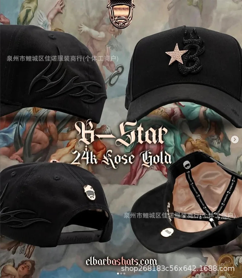 Gorra de Béisbol Ajustable DANDY con Bordado de Letras, Estilo Hip Hop, Moderna, Transpirable, con Protección Solar, Parte Superior Redonda y Flexible