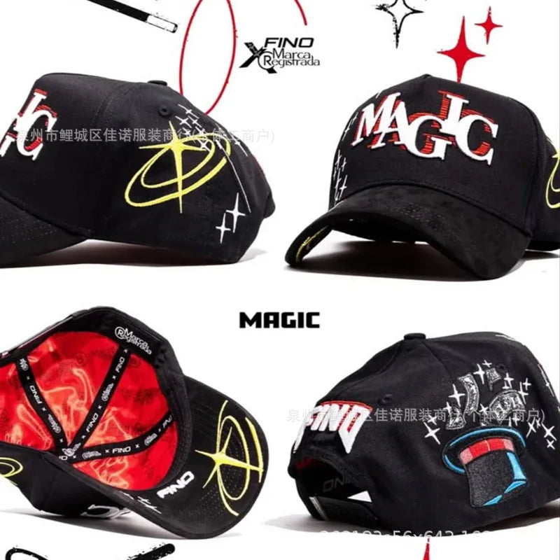 Gorra de Béisbol Ajustable DANDY con Bordado de Letras, Estilo Hip Hop, Moderna, Transpirable, con Protección Solar, Parte Superior Redonda y Flexible