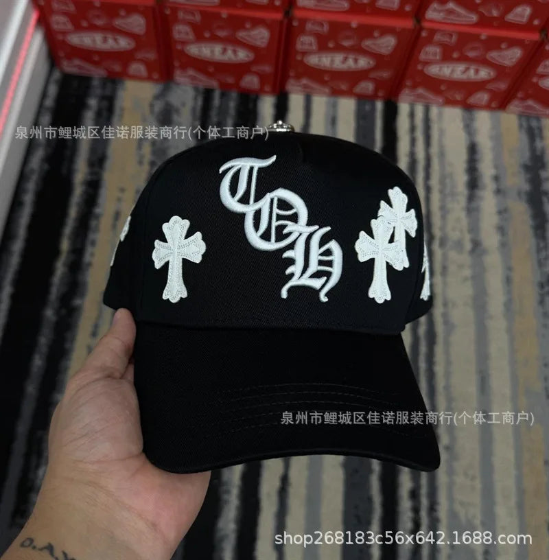 Gorra de Béisbol Ajustable DANDY con Bordado de Letras, Estilo Hip Hop, Moderna, Transpirable, con Protección Solar, Parte Superior Redonda y Flexible