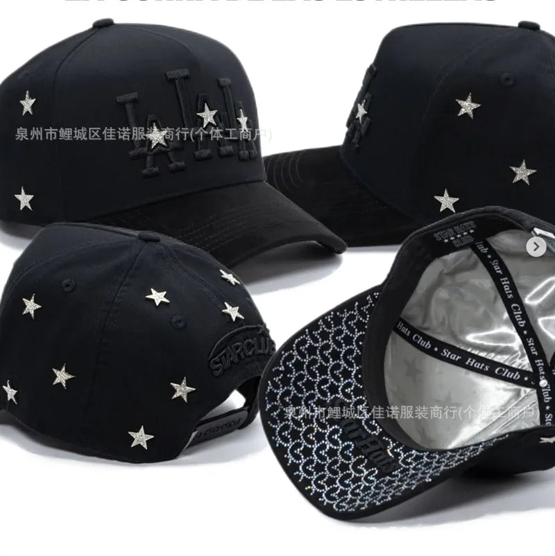 Gorra de Béisbol Ajustable DANDY con Bordado de Letras, Estilo Hip Hop, Moderna, Transpirable, con Protección Solar, Parte Superior Redonda y Flexible