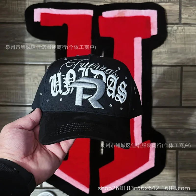 Gorra de Béisbol Ajustable DANDY con Bordado de Letras, Estilo Hip Hop, Moderna, Transpirable, con Protección Solar, Parte Superior Redonda y Flexible