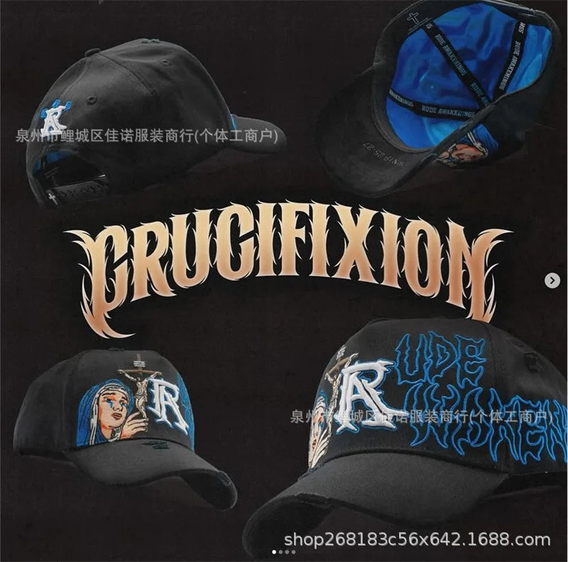 Gorra de Béisbol Ajustable DANDY con Bordado de Letras, Estilo Hip Hop, Moderna, Transpirable, con Protección Solar, Parte Superior Redonda y Flexible