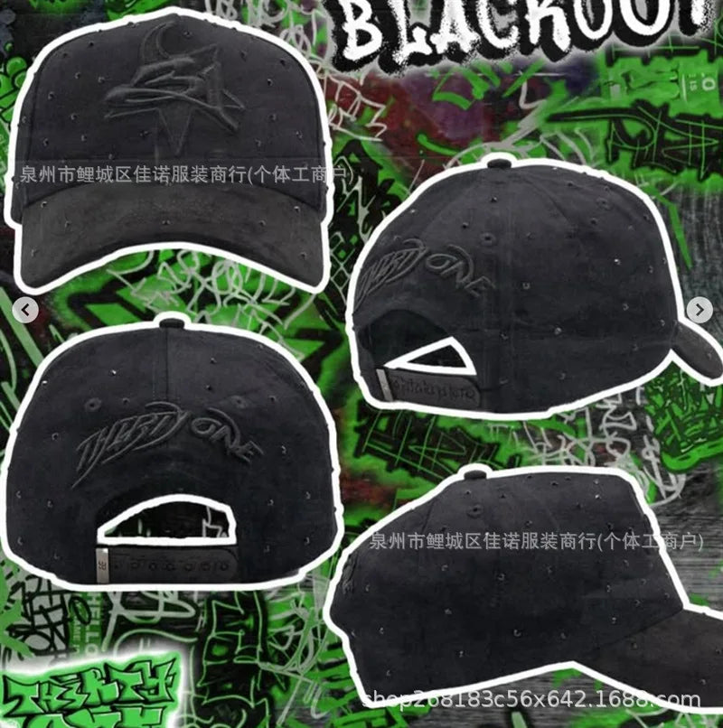 Gorra de Béisbol Ajustable DANDY con Bordado de Letras, Estilo Hip Hop, Moderna, Transpirable, con Protección Solar, Parte Superior Redonda y Flexible