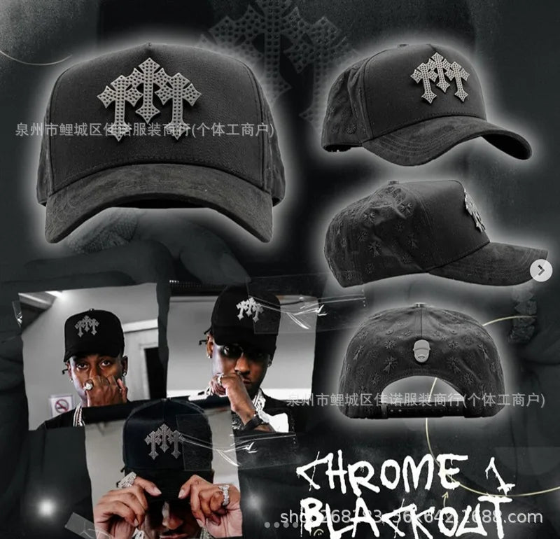 Gorra de Béisbol Ajustable DANDY con Bordado de Letras, Estilo Hip Hop, Moderna, Transpirable, con Protección Solar, Parte Superior Redonda y Flexible