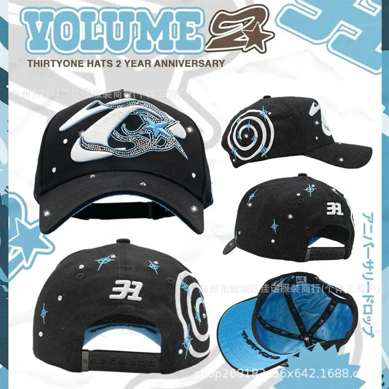Gorra de Béisbol Ajustable DANDY con Bordado de Letras, Estilo Hip Hop, Moderna, Transpirable, con Protección Solar, Parte Superior Redonda y Flexible