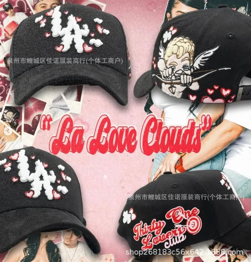 Gorra de Béisbol Ajustable DANDY con Bordado de Letras, Estilo Hip Hop, Moderna, Transpirable, con Protección Solar, Parte Superior Redonda y Flexible