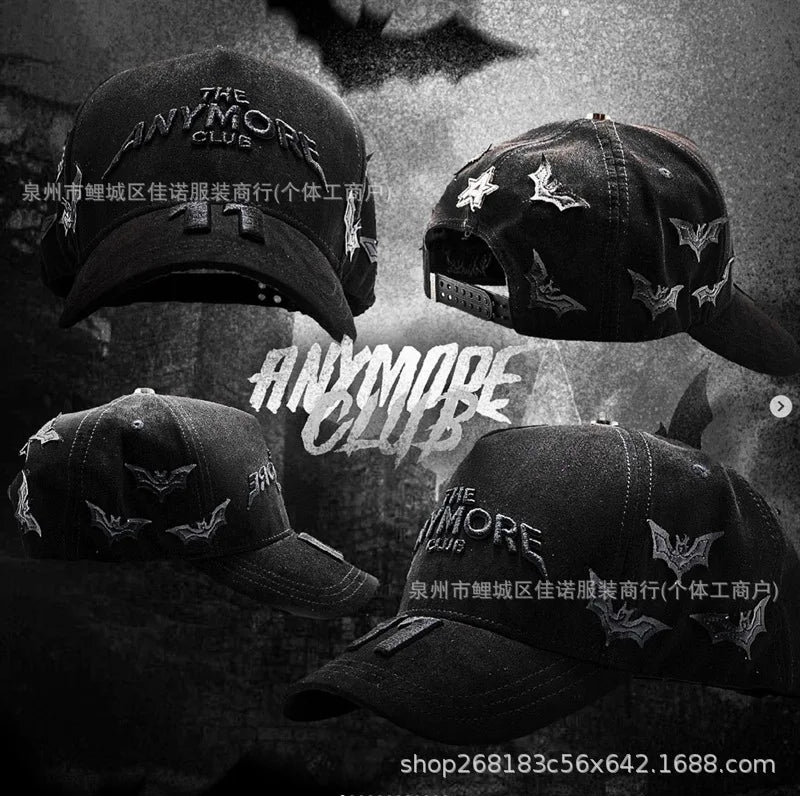 Gorra de Béisbol Ajustable DANDY con Bordado de Letras, Estilo Hip Hop, Moderna, Transpirable, con Protección Solar, Parte Superior Redonda y Flexible