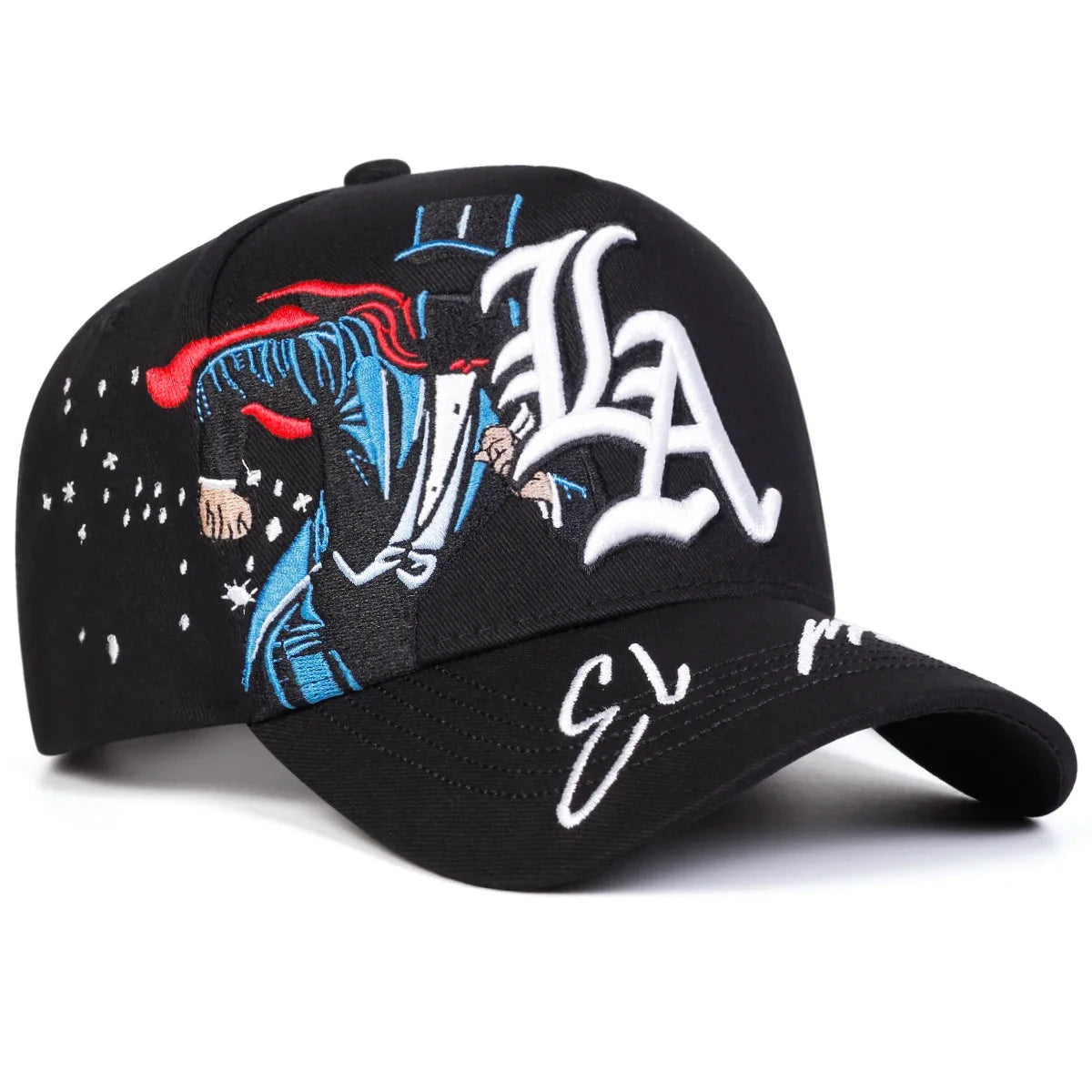 Gorras de Béisbol Bordadas con Diseño Gótico