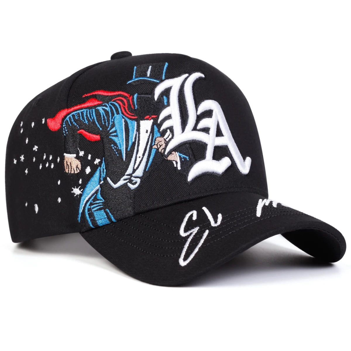 Gorras de Béisbol Bordadas con Diseño Gótico
