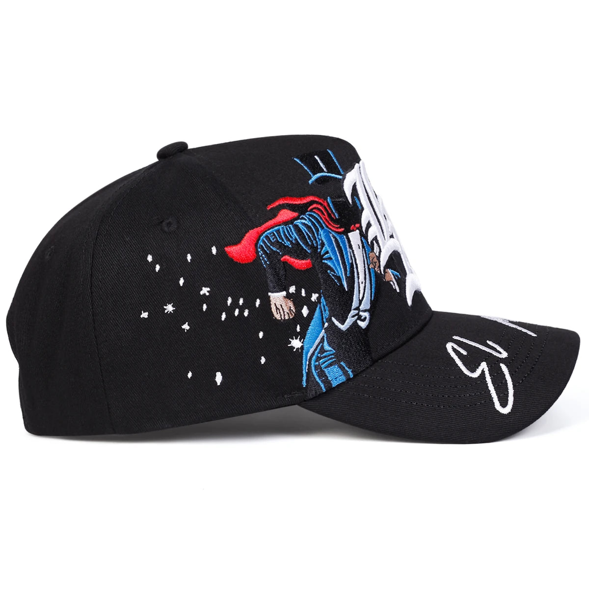 Gorras de Béisbol Bordadas con Diseño Gótico