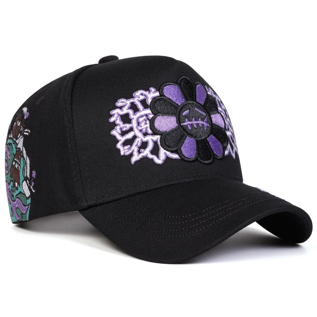 Gorras de béisbol unisex con bordado de girasoles