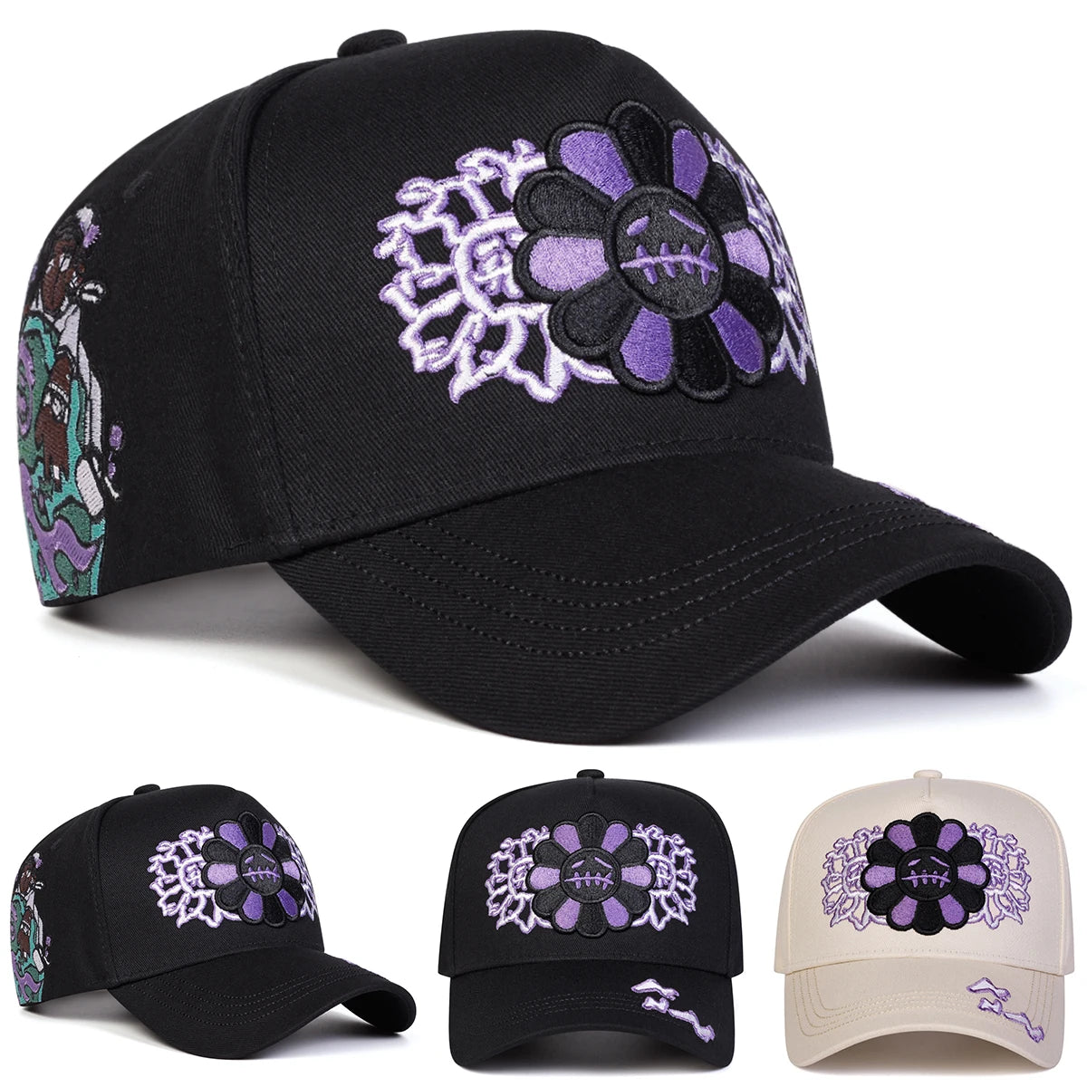 Gorras de béisbol unisex con bordado