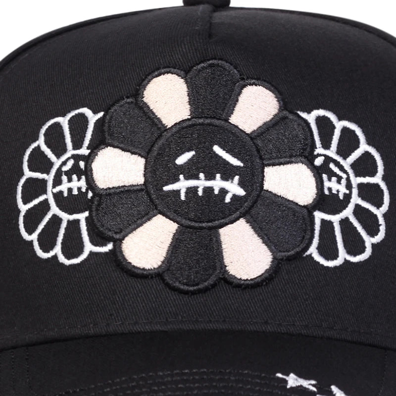 Gorras de béisbol unisex con bordado de girasoles