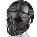 Set de Casco Táctico Integral con Máscara Protectora